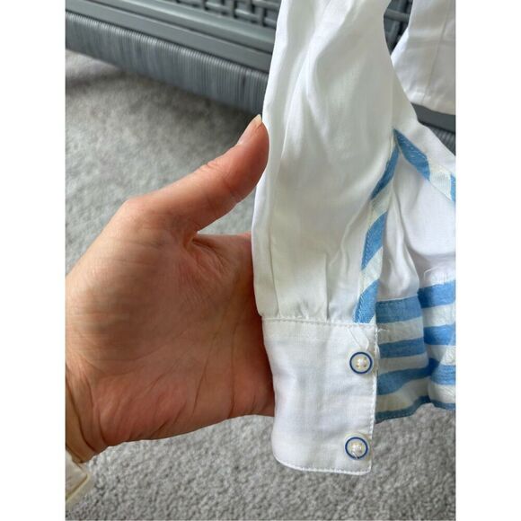 NWT Anthropologie Buttondown Tie-Front Shirt Sz 00/ $100 F17 - Picture 5 of 10
